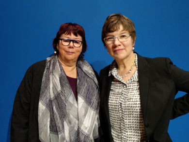 Prof. Barbara Schwarze und Prof. Dr. Nicola Marsden